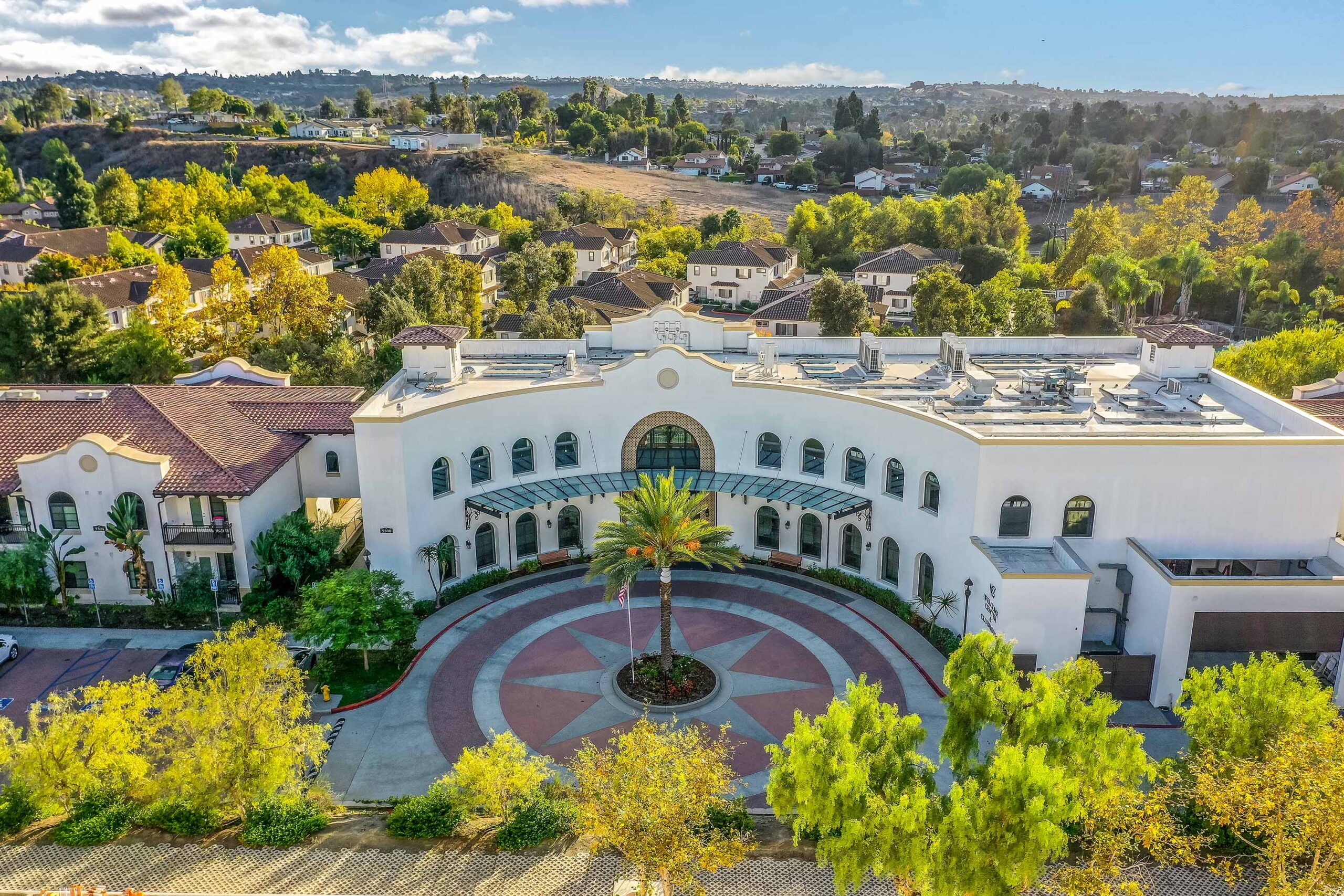 aerial view of community